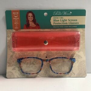 Pioneer Woman Blue Light Glasses with Case-K